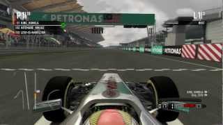 F1 2011 Multiplayer Battle with Lewis Hamilton.