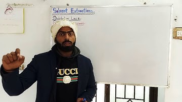 Distribution coefficient | Partition coefficient || Distribution law || Solvent extraction