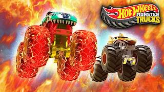 Tiger Shark, Mega Wrex & Caos di FUOCO! 🔥 | Hot Wheels Monster Trucks