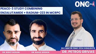 PEACE-3 Study ESMO 2024 - Combining Enzalutamide + Radium-223 in mCRPC