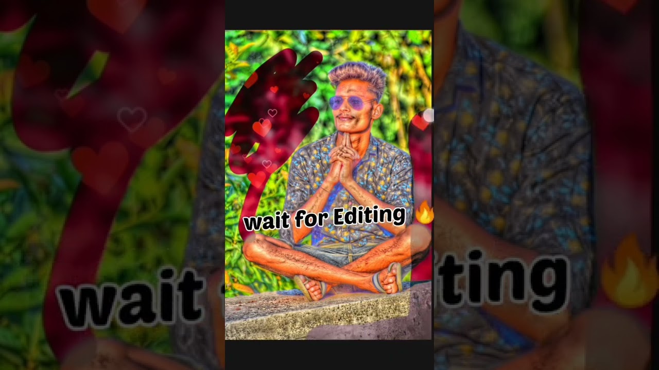 New consept & Red Background photo Editing 