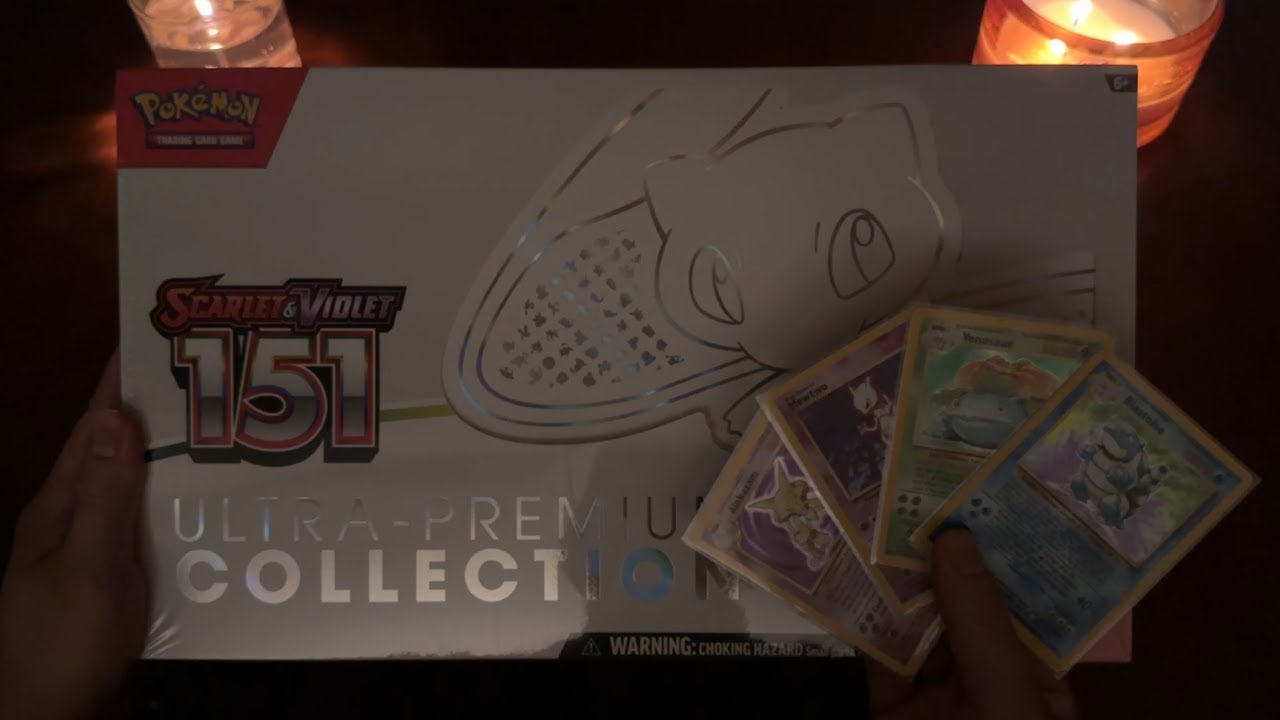 ASMR | Pokémon Scarlett and Violet 151 Mew Ultimate Premium Collection ...