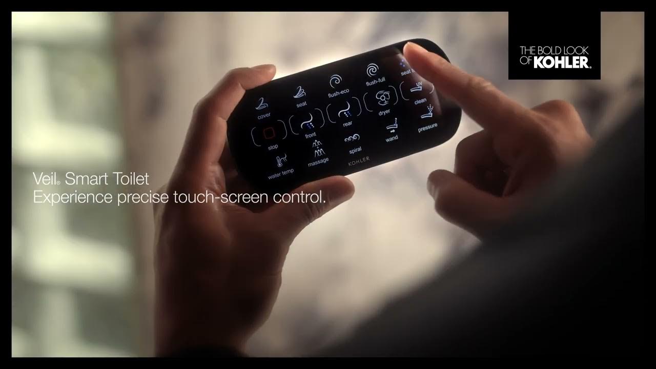 KOHLER® Veil® - Experience the difference of a precise touchscreen control with the Veil® smart toilet.