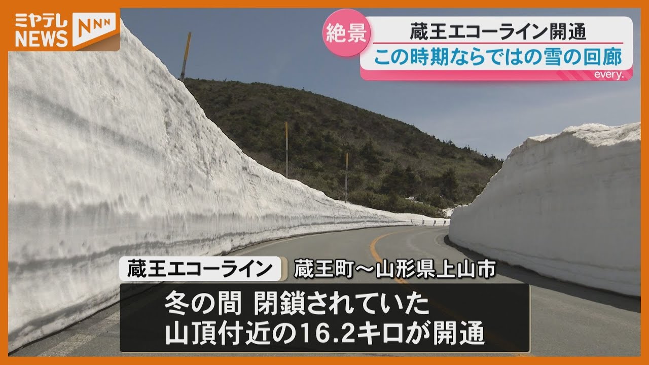 真冬ページ Zao Echo Line opens to the public; 