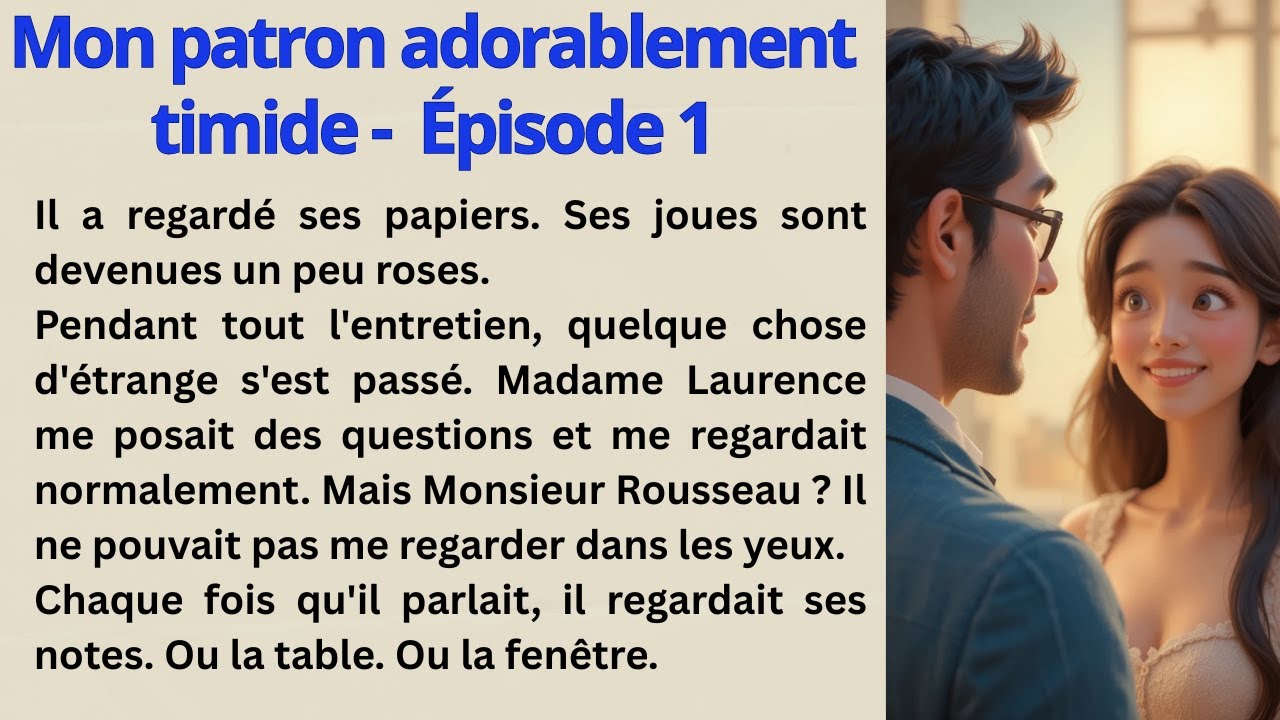 A Shy Boss & an Office Crush💖| Learn French Through Simple Stories (A1- A2) | French Stories Hub