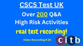 CSCS Card UK | CSCS Test 2024 |CSCS Test for Green Card |#cscscard | #20 #highrisk #acitivities screenshot 3