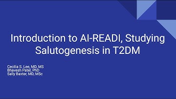 dkNET Webinar "Introduction to AI-READI, Studying Salutogenesis in T2DM" 10/11/2024