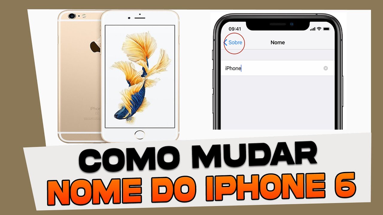 Como Mudar o Nome do iPhone 6, 6S e 6 Plus - YouTube