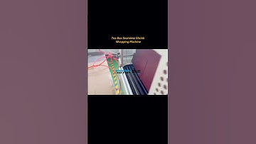 High Class Tea Box Corner Cutting Film Shrink Wrapping Machine Seamless Pack #heatsealwrap