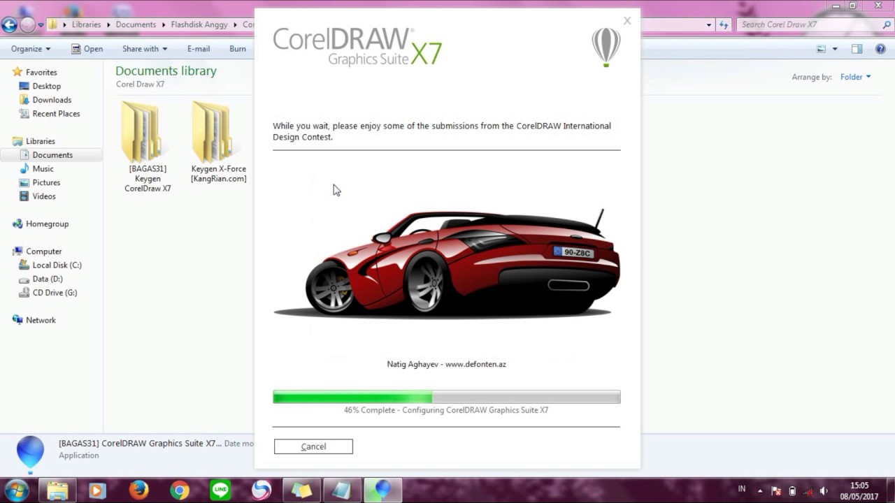 cara aktivasi program x force corel keygen