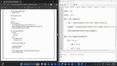 Backpropagations Algorithm | Code + Explanation