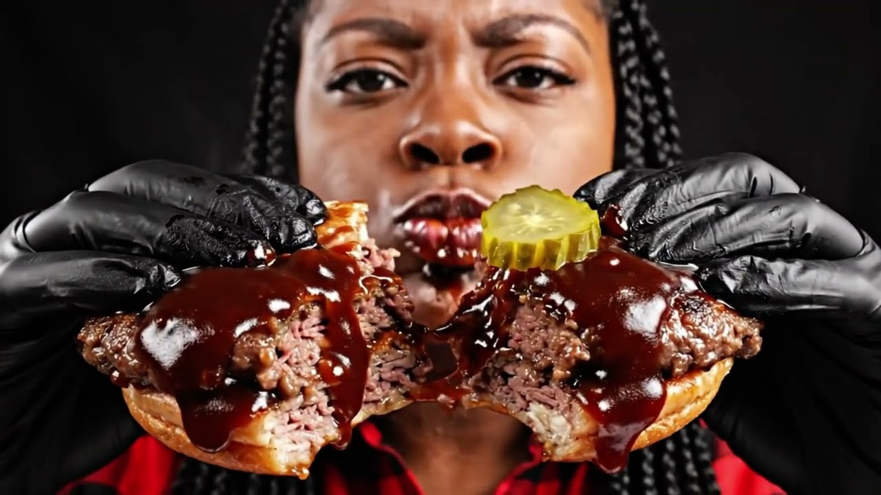 🍖 MEAT MOUNTAIN!! Texas BBQ Platter Mukbang 🔥 Brisket, Ribs & Pulled Pork (Real Sound)