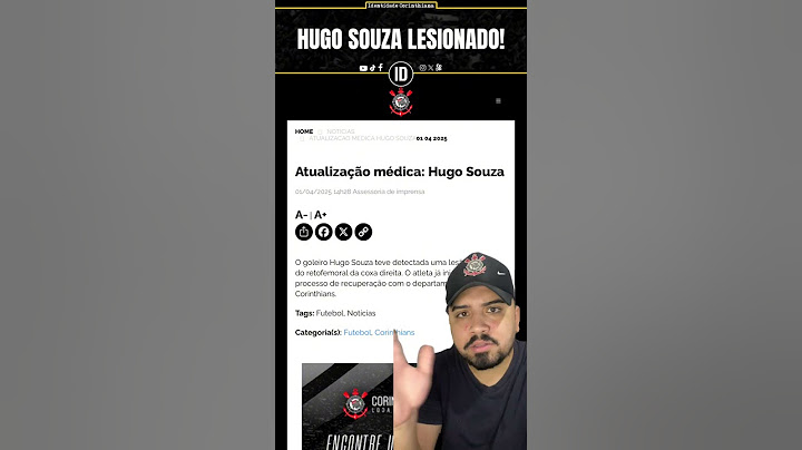 🚨 CORINTHIANS CONFIRMA LESÃO DE HUGO SOUZA! QUANTO TEMPO FORA?