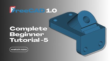 FreeCAD Beginner Tutorial 2025: Sketch, Pad, Hole, Pocket & Datum Plane | Part Design Step-by-Step