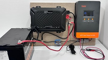 hoe u een 12V/24V-opslagsysteem voor zonne-energie thuis installeert, 100A MPPT Solar Charge