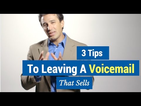 3 Tips to Leaving a Voice Mail That Sells - YouTube