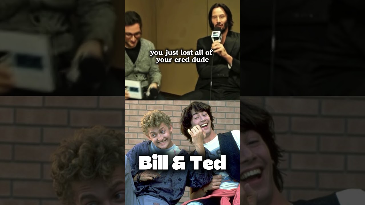 Keanu Reeves Funny Bill & Ted Interview Gone Wrong
