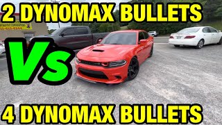 Dodge Charger Scat Pack 6.4L 392 HEMI 2 DYNOMAX BULLETS Vs 4 DYNOMAX BULLETS!