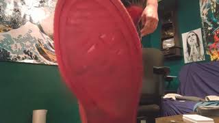 Tight LATEX jeans and my favourite size 8 high tops -stinky PRINCESS FEET inside-