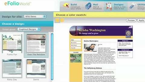 Changing the Design of Your ePortfolio Page - San Francisco State University
