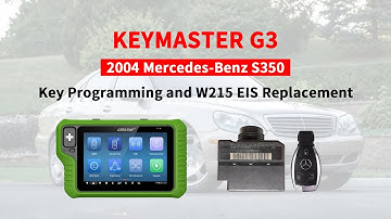 KeyMaster G3-Key Programming and W215 EIS Replacement Operations for 2004 Mercedes Benz S350