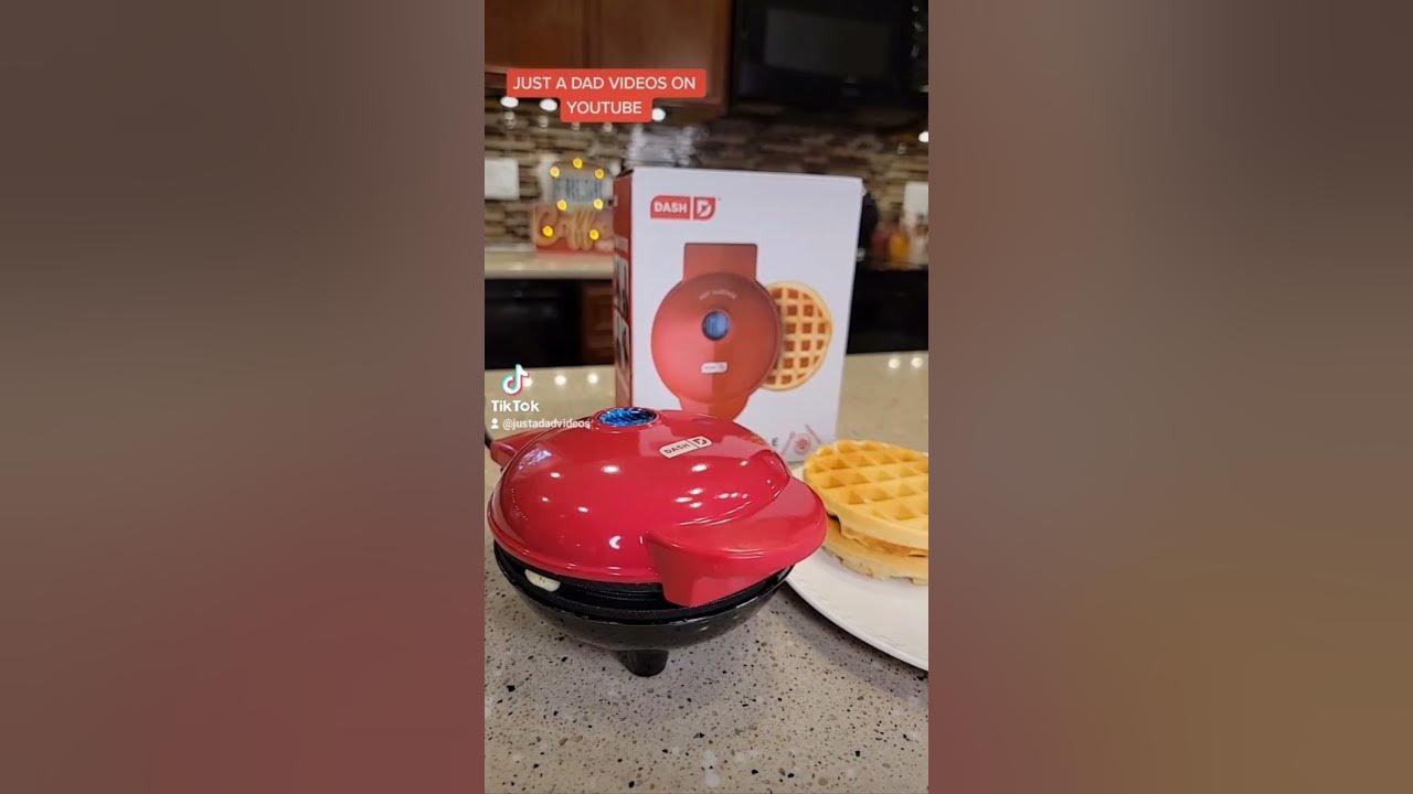 Dash 4 In. Red Mini Waffle Maker DMW001RD 