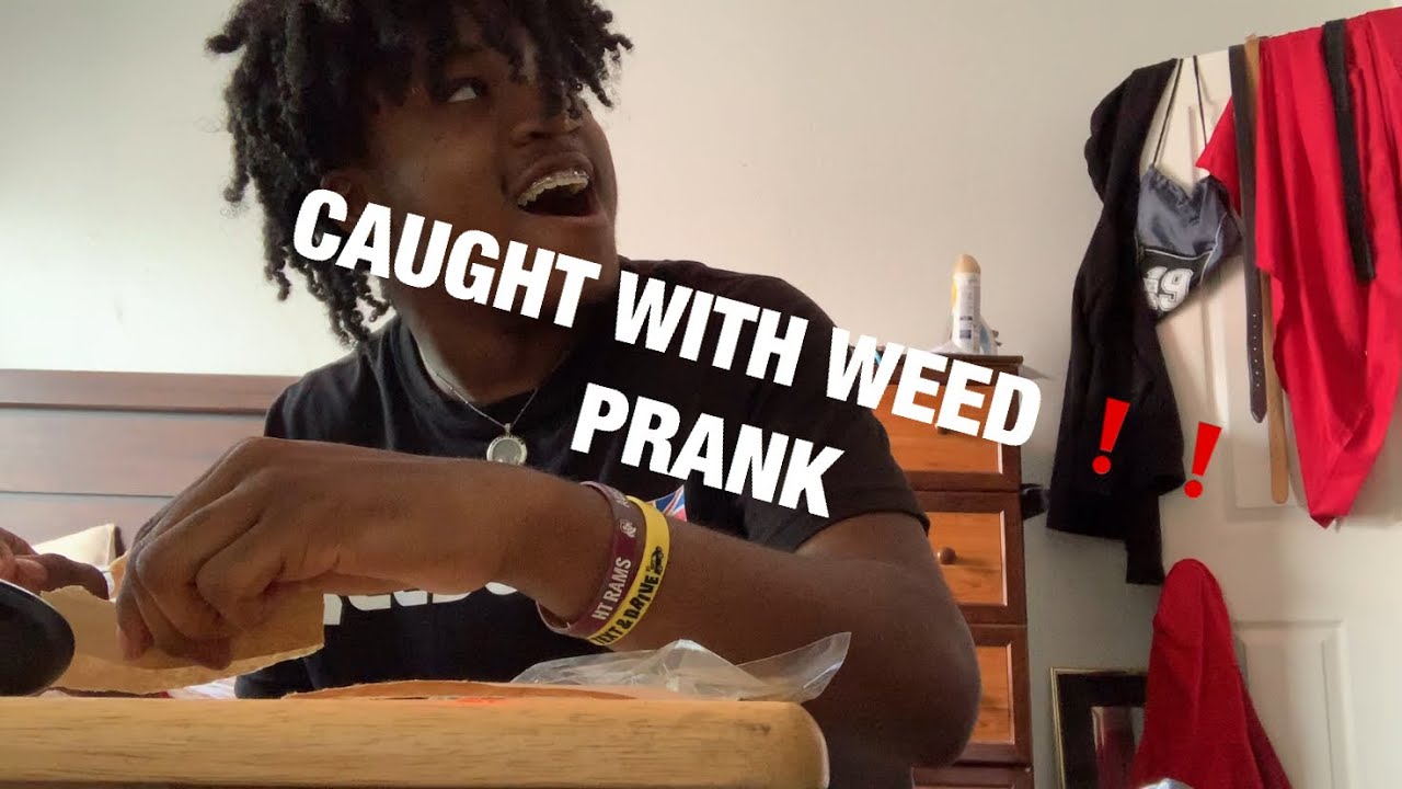 CAUGHT WITH WEED PRANK ON MY DAD (CANT BELIEVE HE SAID THIS)