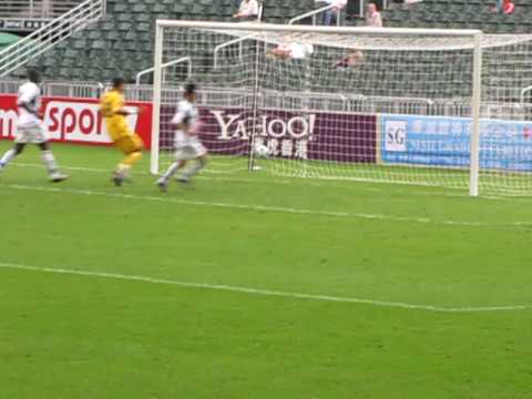 2009/10足總盃準決賽天水圍飛馬對大埔之康廉射網側