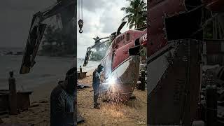 IMPOSSIBLE: CRASHED HELICOPTER → LUXURY BOAT