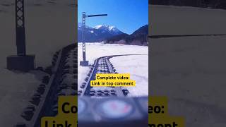 Lego TRAIN in wonderful SNOWY mountains FPV #train #snow #railway #lego #fpv