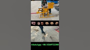 how do you make interlocking clay bricks by a small simple soil lego brick machine  #brick #bricks