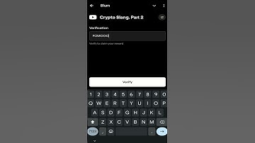 Blum new youtube video verify code Crypto Slang. Part 2 | Blum verify code 01 November