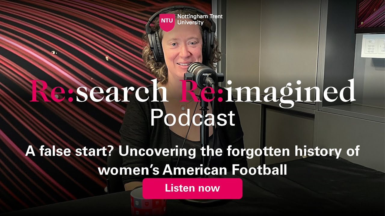 Research Reimagined Podcast episode 16 Women in American Football