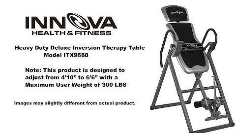 Innova Fitness ITX9688 Inversion Table Installation Guide