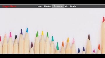 How To Create Navigation Bar With Logo Using Html And CSS - CSS Horizontal Menu Bar with Icons