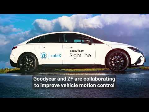 At CES 2024, Goodyear and ZF showcased their Goodyear SightLine and ZF cubiX integrated solution, exploring safety features and enhancing driving dynamics.