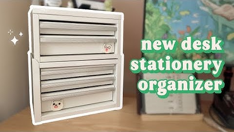 my new desk stationery organizer ✦ kobalt mini toolbox + base