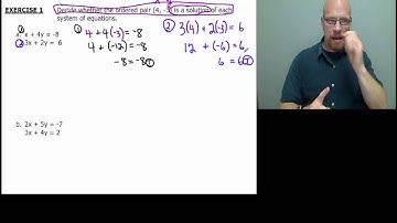 System of 2 Equations testing an ordered pair)