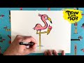 #DrawWithRob 33 Flamingo