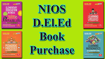 216. Purchase of NIOS D.El.Ed Books ✅