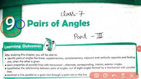 Class 7 Math cbse | Chapter 9 Pairs of Angels Part 3 | mkd agrim academy