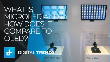 What is MicroLED and how does it compare to OLED?