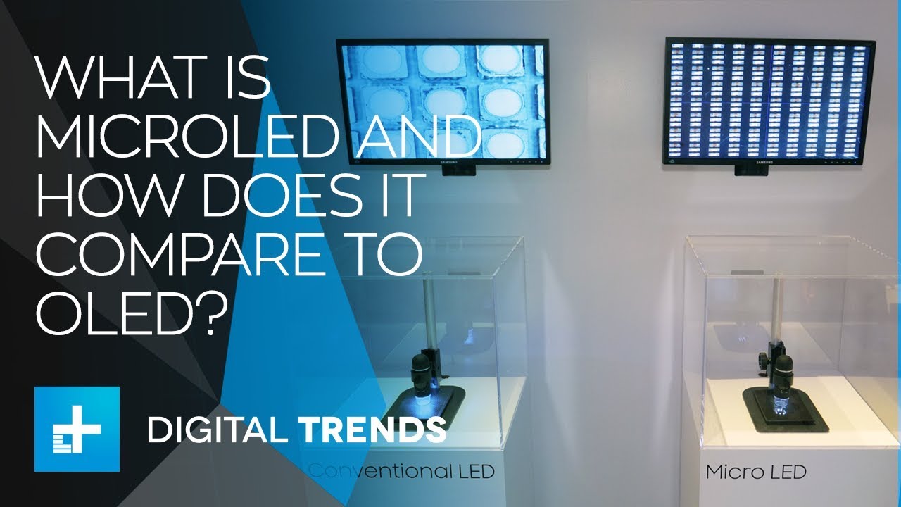 What is MicroLED and how does it compare to OLED? 