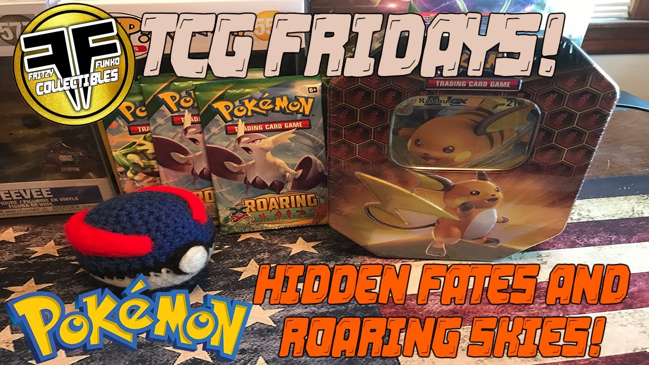 TCG Fridays! Hidden Fates and Roaring Skies Opening! YouTube