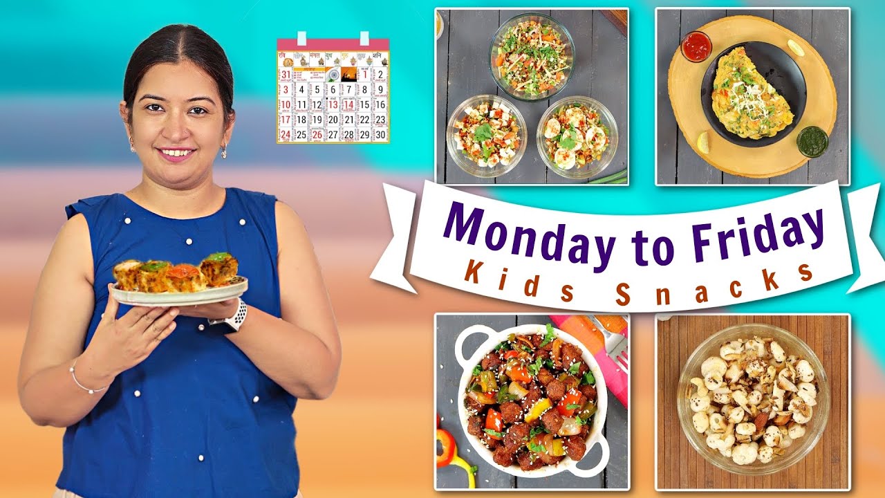 MONDAY to Friday Light Evening SNACKS Recipe | CookWithNisha | Cook With Nisha