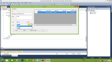 สอน vb.net + Access เพิ่ม แก้ไข ลบ ข้อมูล ผ่าน Radio Button และ Combobox EP-02