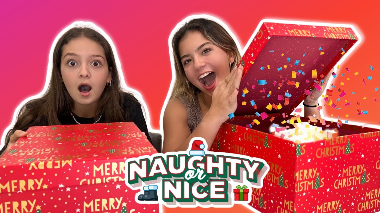 Naughty Vs Nice Christmas Presents 🎁 Switch Up Challenge Sister Forever Youtube 