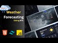Build a Weather Forecast App with JavaScript &amp; Tailwind CSS | OpenWeather API + AQI &amp; Health Alerts