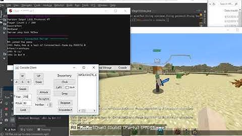 Minecraft Console Client - Bot Basic Move, Attack