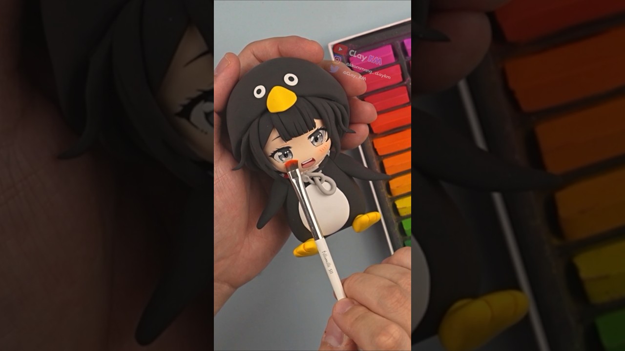 Sculpting 🐧 Gugugaga Penguin Clay Figure 🐧 - YouTube